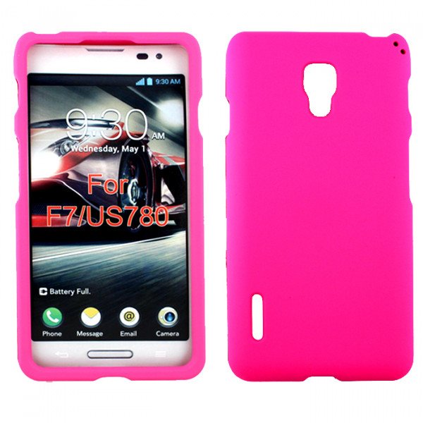 Wholesale LG Optimus F7 Hard Protector Cover (Hot Pink)
